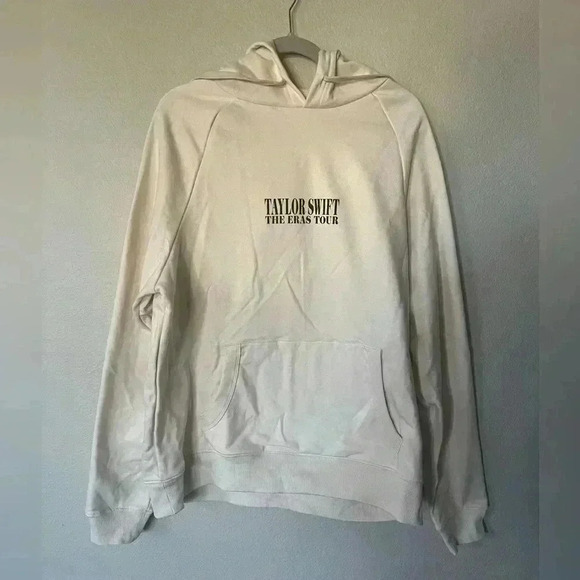 Taylor Swift The Eras Tour White Sweatshirt With Hood Women’s Size M - Picture 3 of 15
